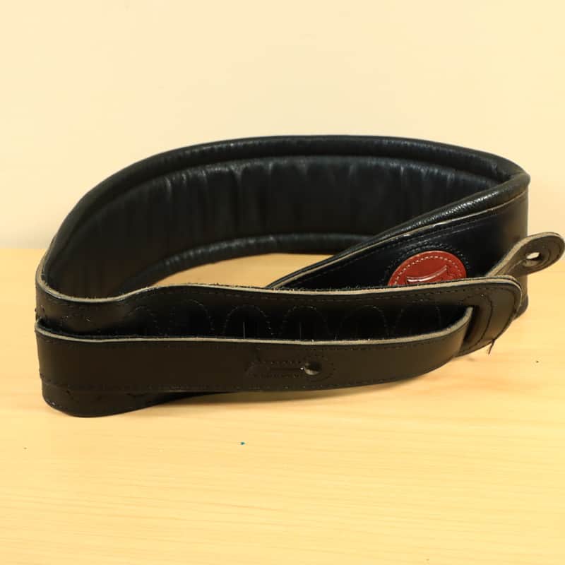 Levy's MSS1 Veg Tan Leather Guitar Strap 3" Bass image 1