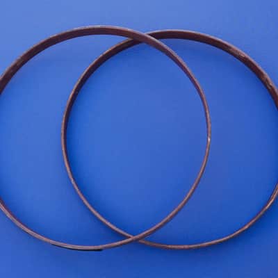 Slingerland 1-Ply Solid Maple Bassdrum Hoops 24" Mahogany image 2