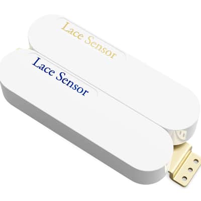 Lace Sensor Blue/Gold Dually Humbucker Pickup - White, 04502-01