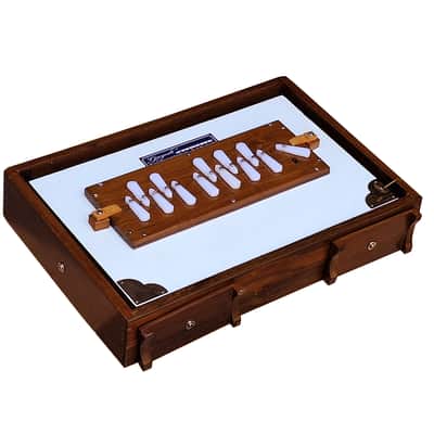 SHRUTI BOX~ SIZE (15" X 10" X 3")~13 NOTES~440 Hz~CHANT~MANTRA~SHRUTI~WITH BAG image 13
