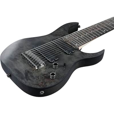 Ibanez RG9PB RG Axe Design Lab 9-String Electric Guitar Regular Transparent Gray Flat image 8