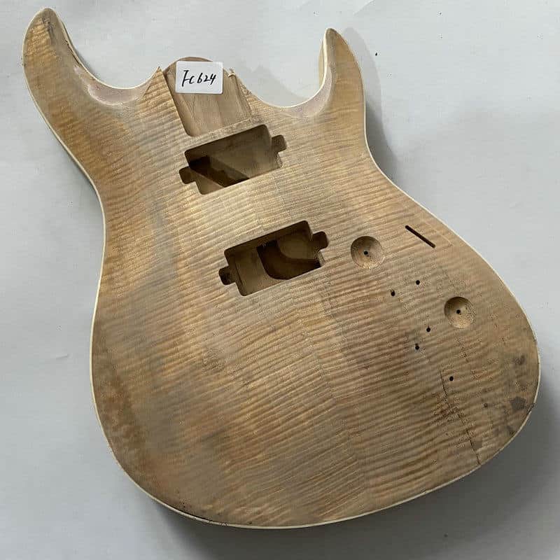 HH Tiger Maple Top Guitar Solid Basswood Body image 1