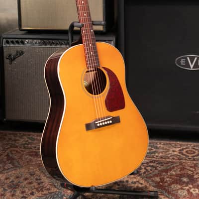 Epiphone J-45 Studio Acoustic/Electric Guitar - Natural with Gig Bag image 13