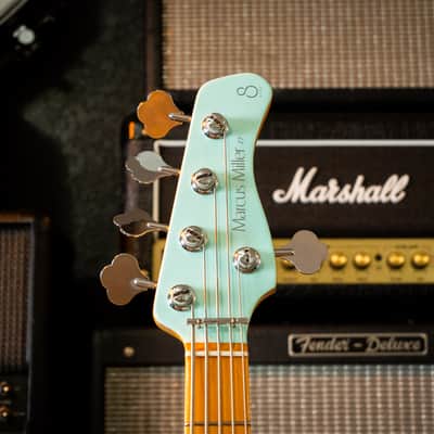 Sire Marcus Miller Z7 5 String Bass Mint Blue Excellent Condition image 2