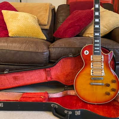 Burny Single Cutaway Custom RLC-75 AF 3 Pickup w/ Original Case 1990's Sunburst Ace Frehley image 2