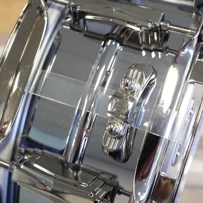 Ludwig LB400BN 14x5" Chrome over Brass Nickel Hardware image 6
