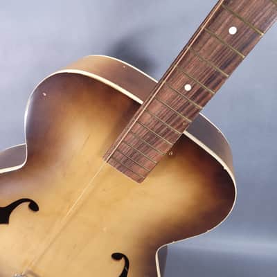 Silvertone Archtop Acoustic Guitar 1960s - Sunburst image 3