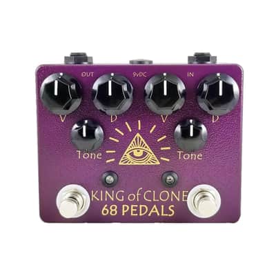68 pedals King of Clone Dual Overdrive Pedal Handmade By Bin,price included Import Duty to USA image 1