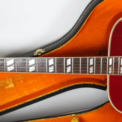1968 Gibson Dove Vintage Acoustic Guitar Cherry Sunburst 100% Original w/ OHSC Minty 1960's Dreadnought with Manual image 3