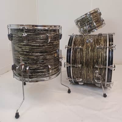 Ludwig Pre-Serial 22,13,16"Black Oyster Pearl Feb1961 Drum Set Ringo Beatles COB image 1