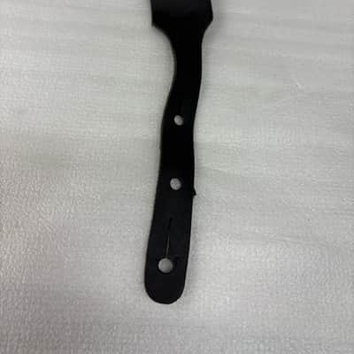 Black Braided Leather Mandolin Strap - FIRE SALE image 3
