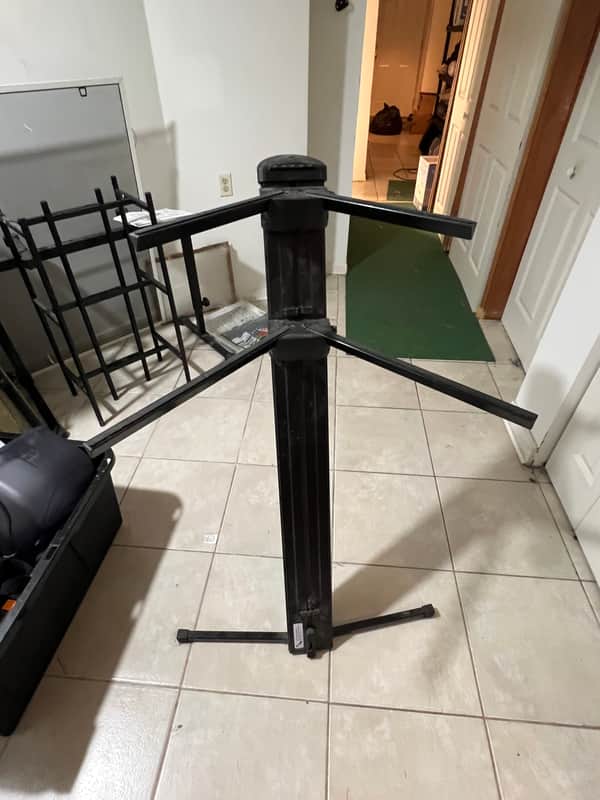 Ultimate Support AX-48 Pro Plus Apex Series Two-Tier Column Keyboard Stand 2010s - Black image 1