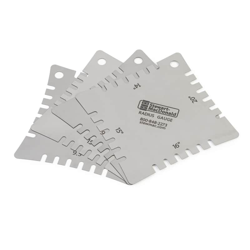 StewMac Radius Gauges, Notched, set of 4 image 1