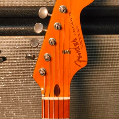 Fender American Vintage '57 Stratocaster 1982 2 Color Sunburst Refin image 2