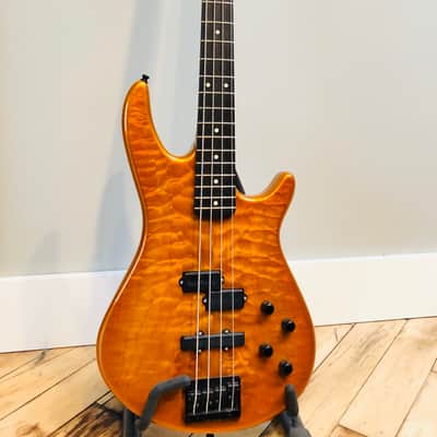 Warmoth Bass Guitar, Aguilar OBP1 preamp. Bartolini pickups image 1