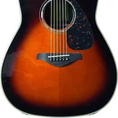 Yamaha FG830 Dreadnought Acoustic Guitar, Solid Spruce Top, Tobacco Sunburst image 2