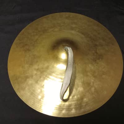 Unbranded Vintage Italian Hand Crash Cymbals 1343g/1467g image 4