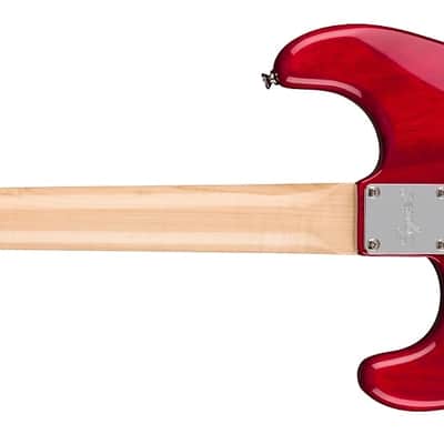Squier Paranormal Strat-O-Sonic Crimson Red Transparent image 4