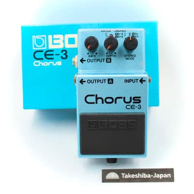 Boss CE-3 Chorus With Original Box 1985 Made in Japan Green Label Vintage Guitar Effect Pedal 568200