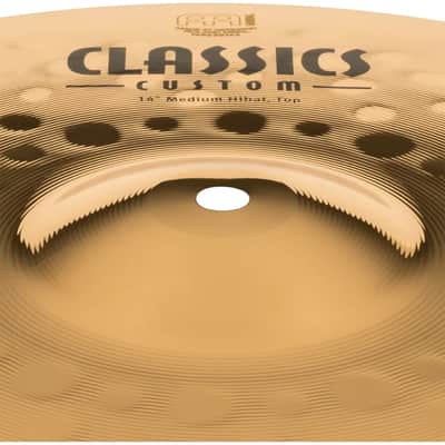 Meinl CLASSICS CUSTOM BRILLIANT 14" MEDIUM HIHAT - CC14MH-B image 3