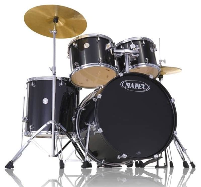 Mapex Voyager 5pc Standard Drum Set Complete with Hardware Grey Steel- VR5254TCZ image 1