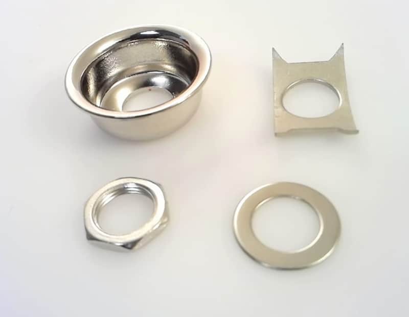 True Custom Shop® Nickel Input Jack Cup Ferrule for Vintage Fender Telecaster image 1