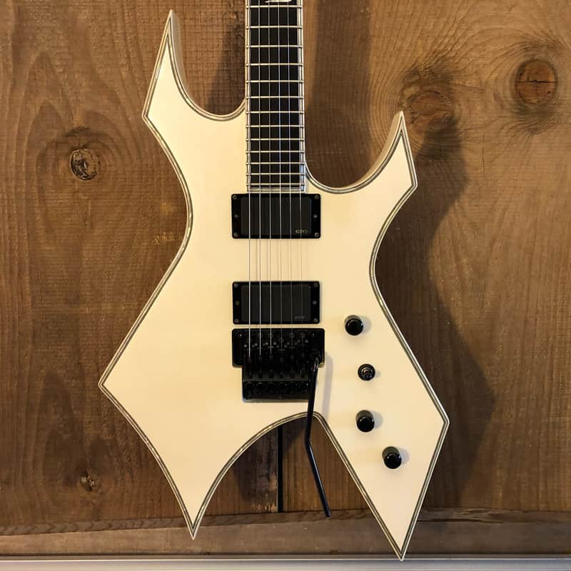 B.C Rich Warlock NJ Deluxe Electric Guitar White | Reverb