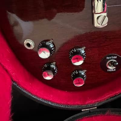 Vintage  Gibson  SG Standard  1972 All Original Heritage Cherry Rare Embossed  Pickups image 4