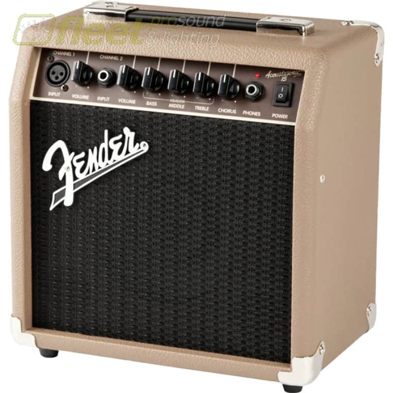 Fender Acoustasonic 15 2-Channel 15-Watt 1x6" Acoustic Guitar Amp - Brown image 1