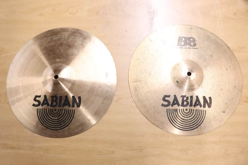 Sabian 14" B8 Hi-Hat Cymbals #3 image 1