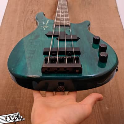 Jay Turser P/J Passive Electric Bass Aqua Used image 8