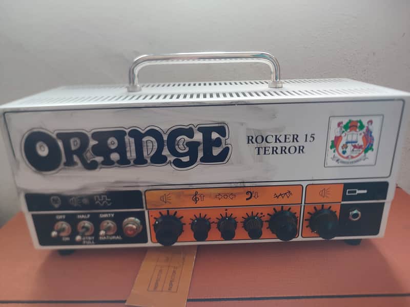 Orange Rocker 15 Terror 2-Channel 15-Watt Guitar Amp Head 2021 - Present - White image 1