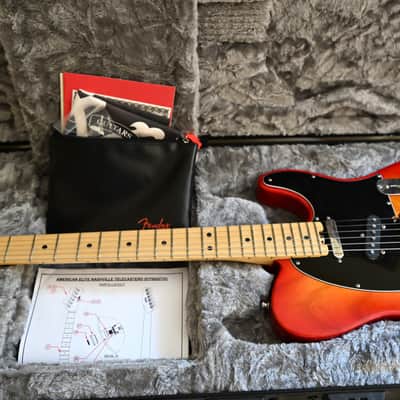 Fender Parallel Universe Limited Edition American Elite Tele HSS 2017 - Cherryburst Nitrocellulose Lacquer image 11