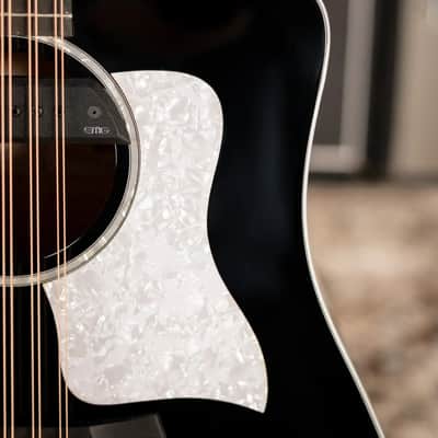 Taylor 250ce Plus BLK Bajo Quinto Acoustic/Electric Guitar - Black with Aerocase - Factory Demo image 11