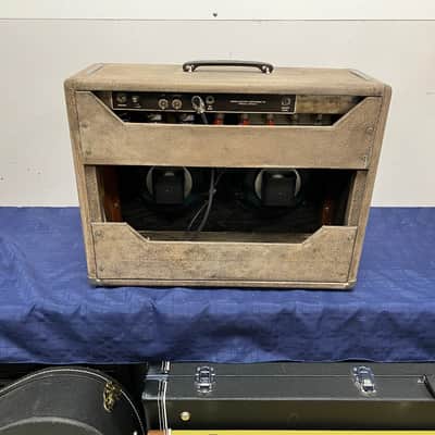 Vintage Fender Super 6G4A Brownface 40-Watt 2x10" Tube Guitar Combo Guitar Amp Amplifier 1960 image 5
