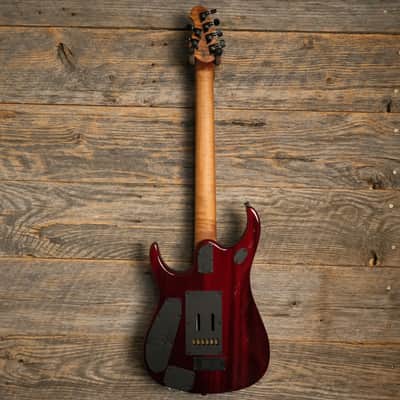 Ernie Ball Music Man JP15 Electric Guitar - Red Tide Quilt image 12