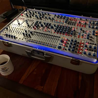 Buchla Tiptop 200t series with BPNYC ZERO Halliburton Eurorack Modular Travel Case NOS SILVER 122hp 9U image 16
