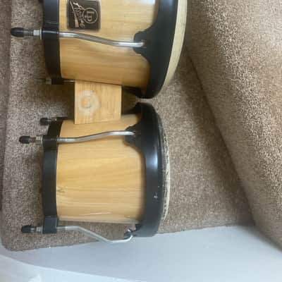 Latin Percussion LPA601-AW Aspire Series Wood Bongo Set 2010s - Natural with Black Hardware image 3