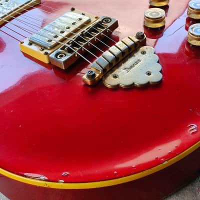 1982 Ibanez Japan AR100 Artist Double Cutaway (Fire Red) image 7