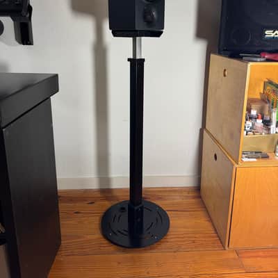 Apache Hammerhead Speaker Stands (Black)-Stainless Steel / 7" Speaker image 4