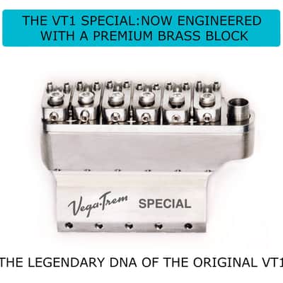 Vega-Trem VT1 Special 2-Points Stratocaster Guitar Tremolo Bridge For Strat No Mods Easy Installation (Glossy, Right) image 2