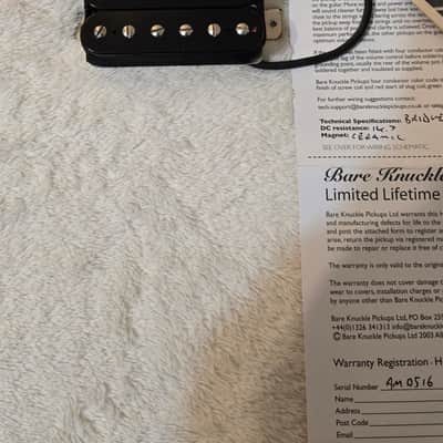 Bare Knuckle AFTERMATH Bridge Humbucker 53mm 2015-2020 - Black image 3