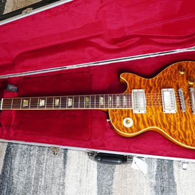 Orville by Gibson LPS-QM MIJ 1993 Terada Highest Grade Solid Quilt Maple Top w/ Gibson Case image 3