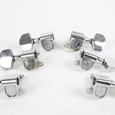 1970s-1980s VINTAGE Schaller Chrome 3x3 Tuners Made in W. Germany for Gibson Les Paul/SG image 1
