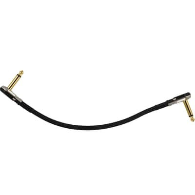 10" S-Shape Castline Gold Mogami 2524 Guitar Pedal Board Patch Cable TS Low Profile Pancake Connector image 1
