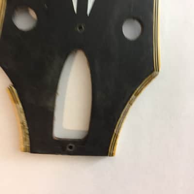 Gibson Les Paul Custom headstock overlay, vintage, 1970's 1970's Black image 4