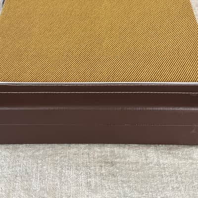 1999 Danelectro Tweed Hardshell Case + Key Yellow Plush Interior Out of Production Fits U1 / U2 / U3 / DC Models & More image 6