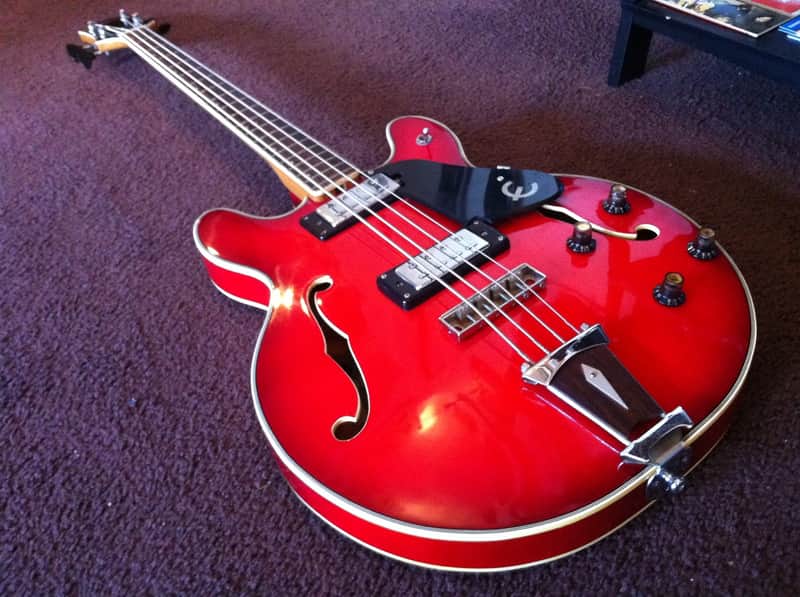 Vintage EPIPHONE EA-260 Hollow Body Electric Bass Guitar MIJ Japan BEATLES image 1