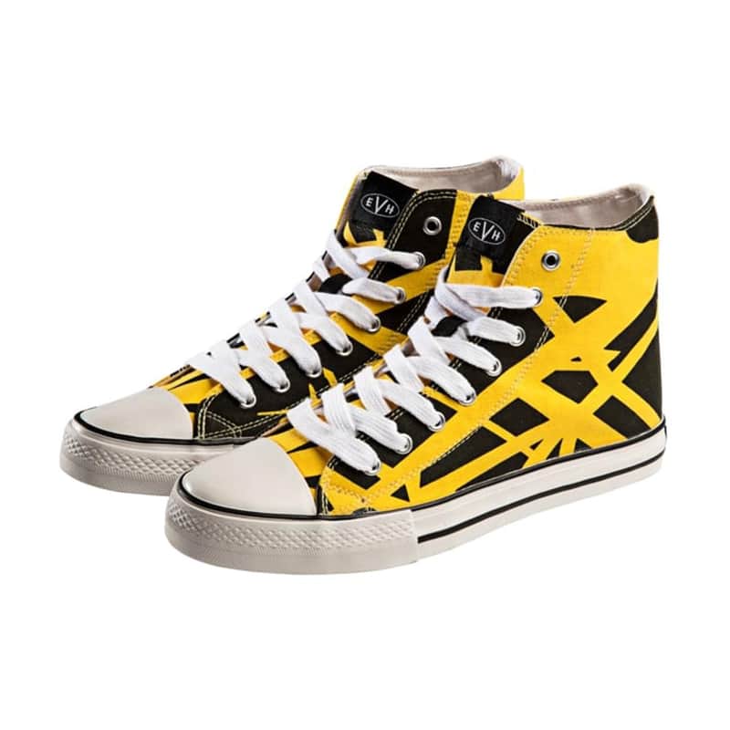 EVH Eddie Van Halen Yellow High Top Shoes - Size 8.5 image 1