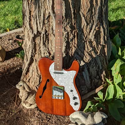 Fender Partscaster Telecaster Thinline Roasted Maple Neck Mahogany Semi-Hollow w/ Fralin Pickups image 1